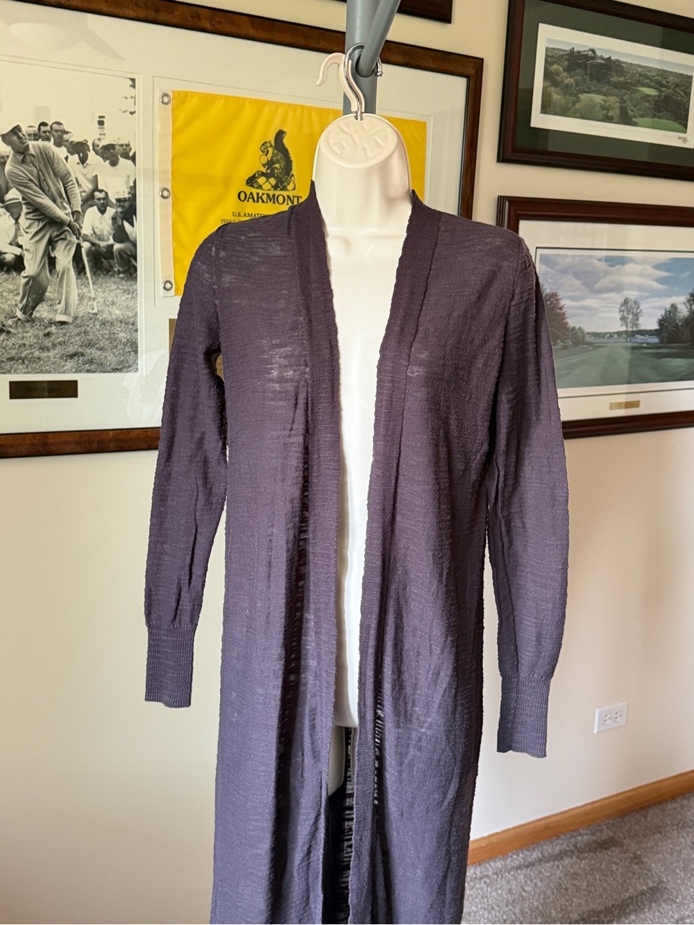 Athleta XXS Dark Brown Duster Cardigan